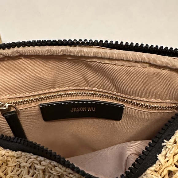 Jason Wu Woven Beige and Black Crossbody - Picture 7 of 8